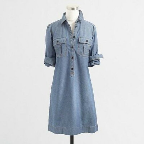 J. Crew Dresses & Skirts - J. Crew Chambray Shirt Dress